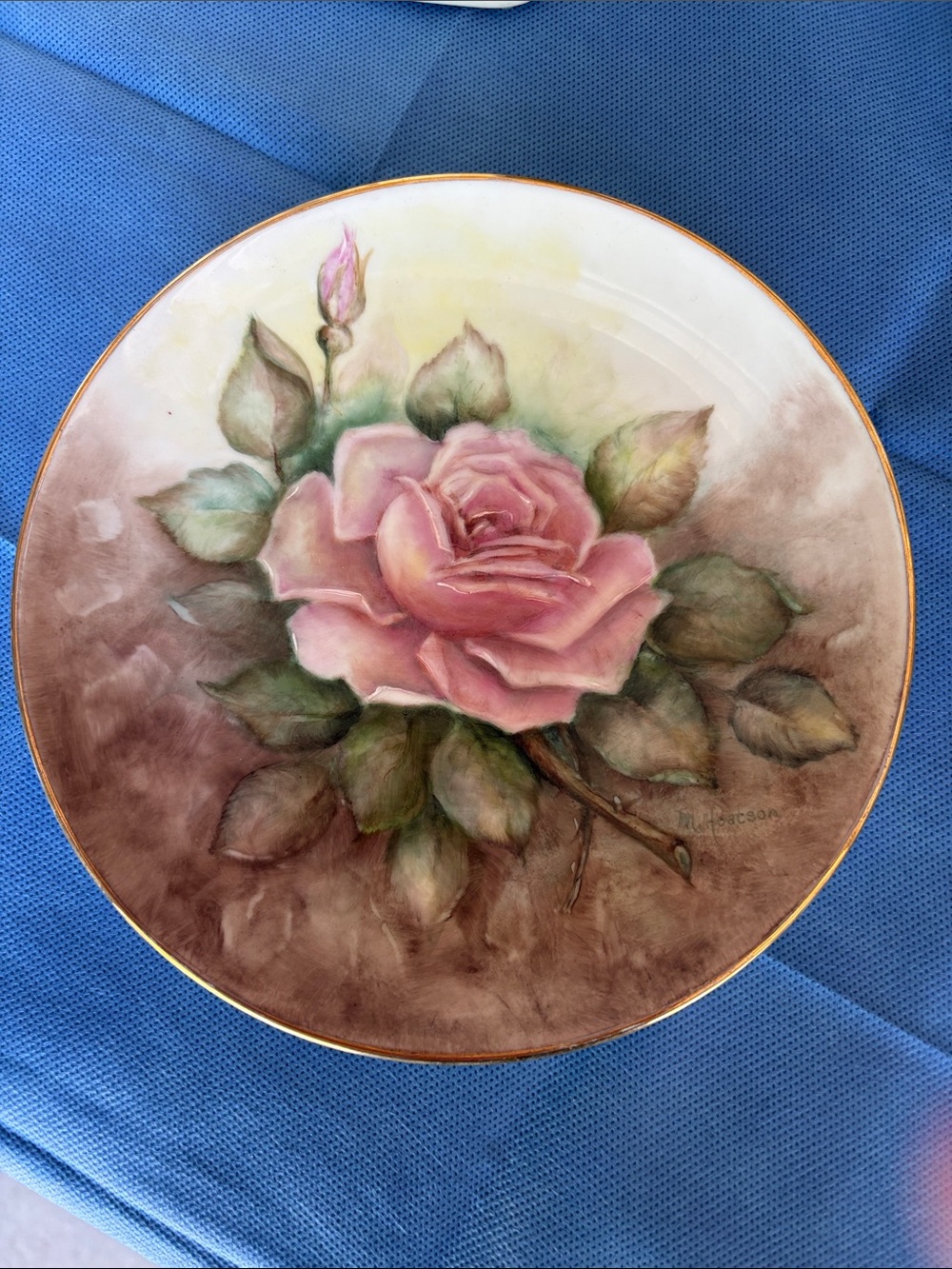 Vintage royalton translucent porcelain plate